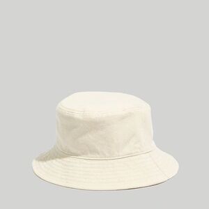 Madewell Short-Brimmed Bucket Hat in Vintage Parchment Multi